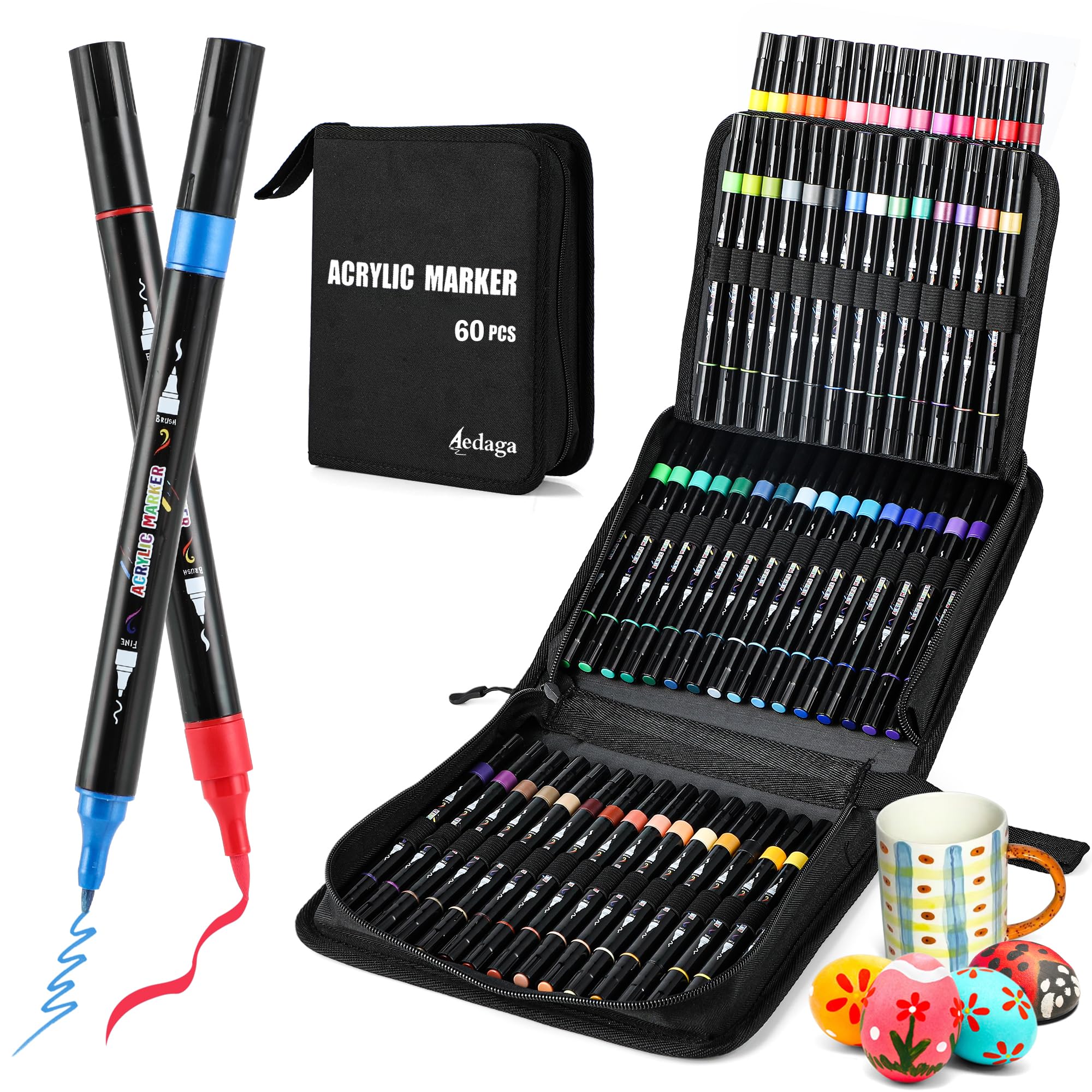 楽天市場】SIzlaho アクリルマーカーペン セット 収納バッグ付き