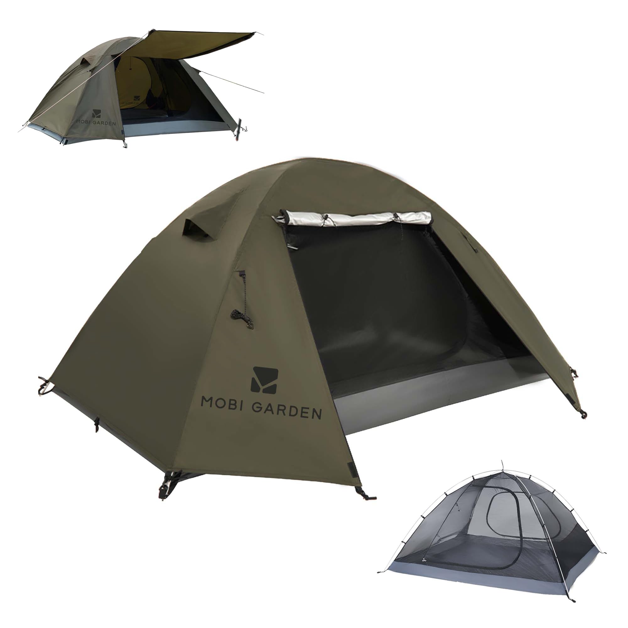 楽天市場】MOBI GARDEN テント 2-3人用 キャンプテント 自立式 前室
