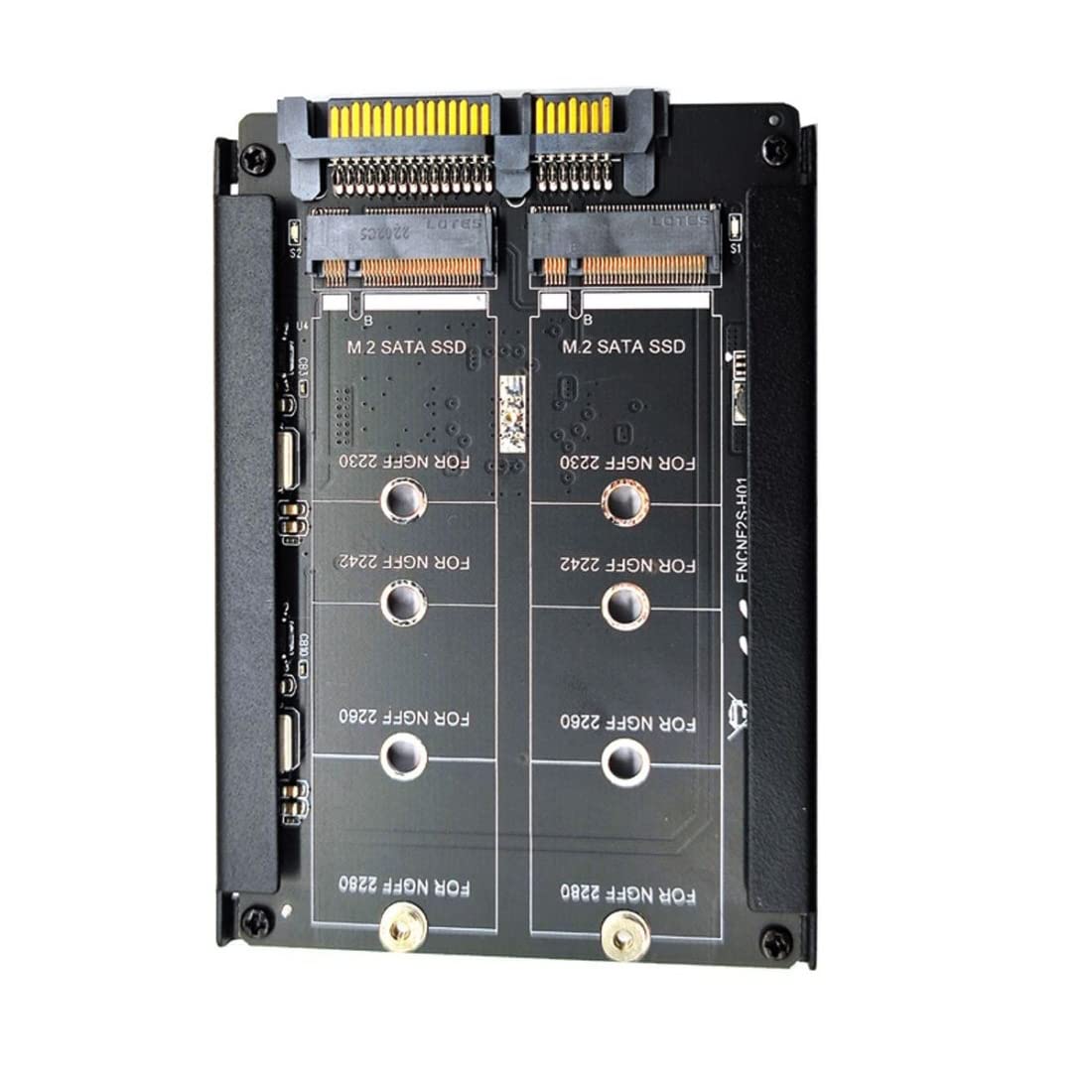 chenyang M.2 NGFF SATA SSD 2イン1 JBOD Bridge 2.5インチ HDD ディスクドライブエンクロージャアダプター 2230/2242/2260/2280MM対応