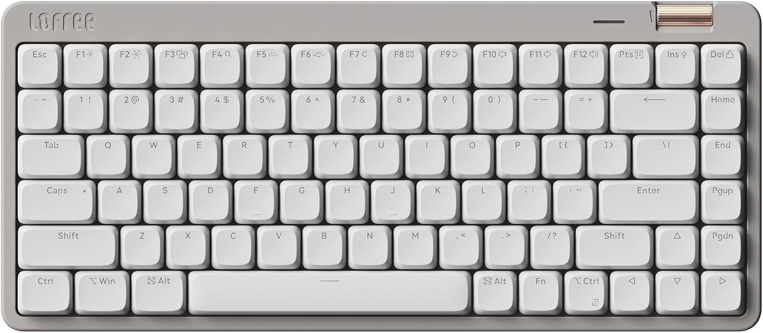 Flow Lite 84キーロープロファイルメカニカルキーボード、75％スワップ可能な充電式ワイヤレスキーボード2.4G無線接続、Bluetooth接続、Windows、Macの有線接続/スペクターリニアキースイッチ（マーブル）英・配列 技適認証取得｜湖南オンライン