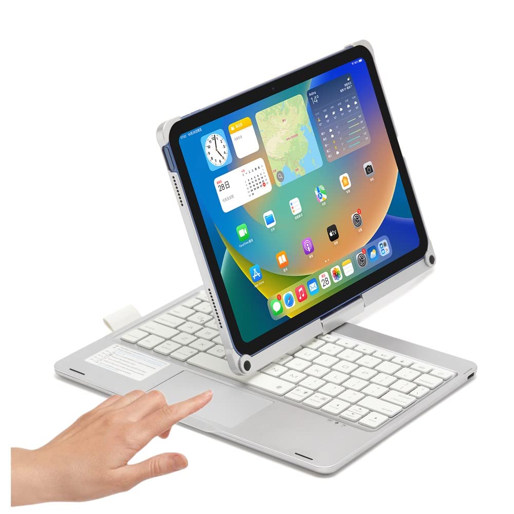 360度回転 2022 iPad 第10世代 / 2025 11世代 (A16, 11インチ) キーボード タッチパッド搭載 バックライト付き iPad 10 2022 10.9インチ カバー トラックパッド キーボード付き アイパッド10 キーボードケー
