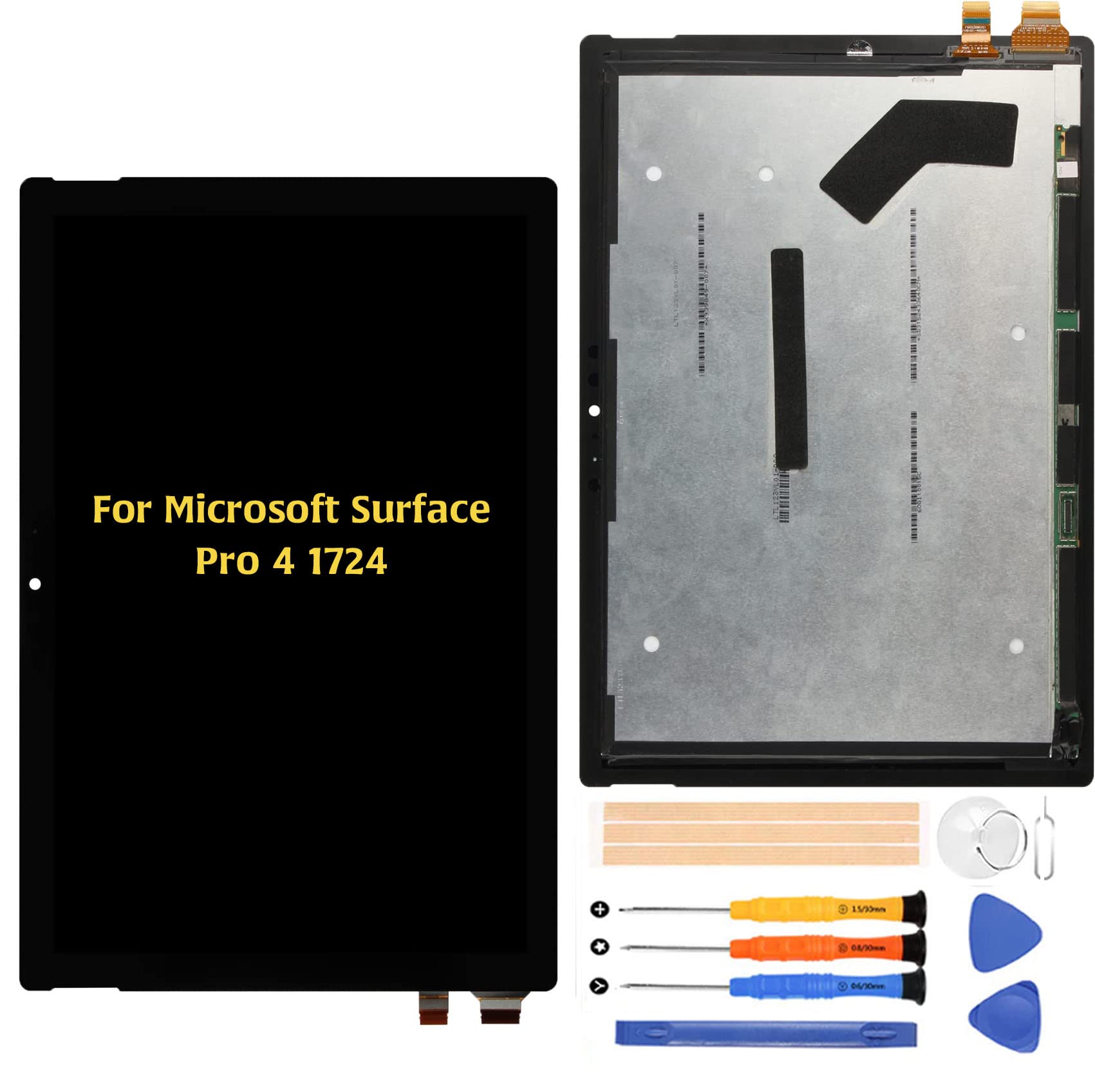 液晶パネル For Microsoft Surface Pro 4 1724 画面交換修理用 タッチパネルセット 12.3 インチ LCDスクリーン 統合画面交換修理用キット 無料の修理工具|湖南オンライン
