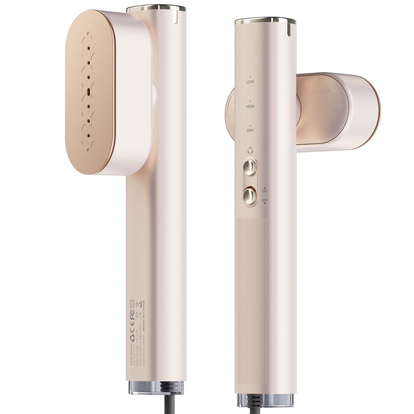 衣類スチーマー Pursay かけたまま スチームアイロン 100-240V 海外対応【濡れずにすぐに着られる×大量超微細スチーム】 ハンディ コンパクト シワ伸ばし 服 アイロン パワフル連続 スチーム 120ml 水タンク 700g 軽量 ドライアイロ