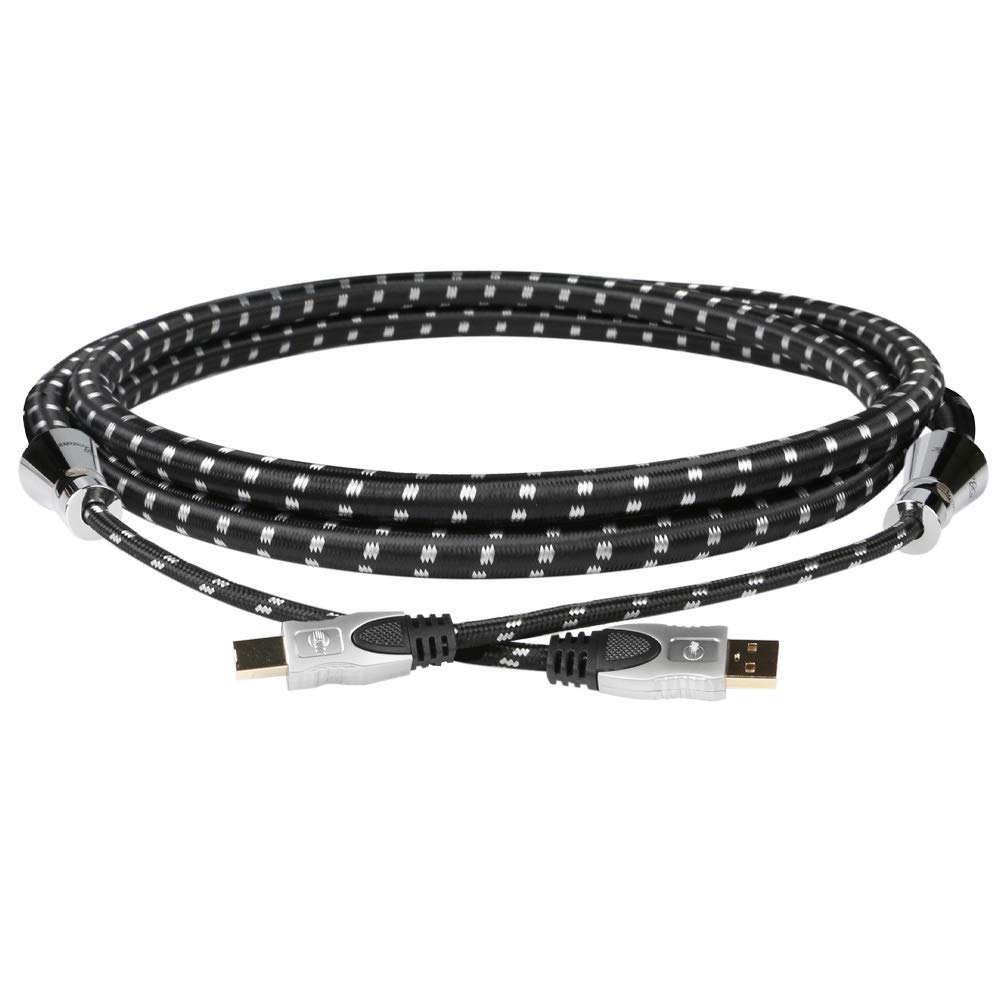 JIB ハイエンドグレード USB 2.0 ケーブルオーディオ用 音楽用 (タイプAオス - タイプBオス) コンピューター/DAC デコーダー/アンプ等対応/長さ1m /OD:14.5mm 22,961円