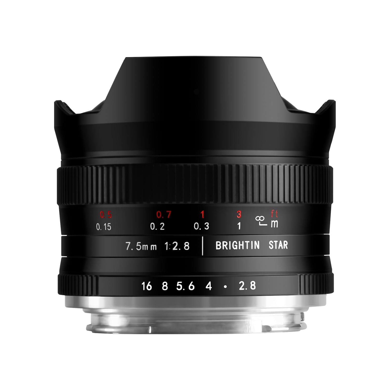 Brightin Star 7.5mm F2.8 大口径 MF 単焦点レンズ Nikon Zマウントに対応 APS-C ミラーレス用 Nikon カメラ Z30 Z50 Z50II Zfc Z5 Z5II Z6 Z6II Z6III Z7 Z7II Z8