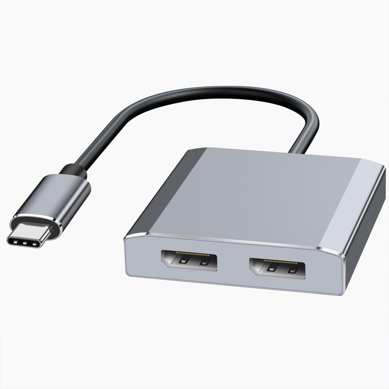 USB-C to デュアル DisplayPort 拡張 アダプタ MST 4K＠60Hz USB Type C to Displayport デュアル モニター DisplayPort 分配器 マルチディスプレイ 3画面 マルチディスプレイアダプタ 複製