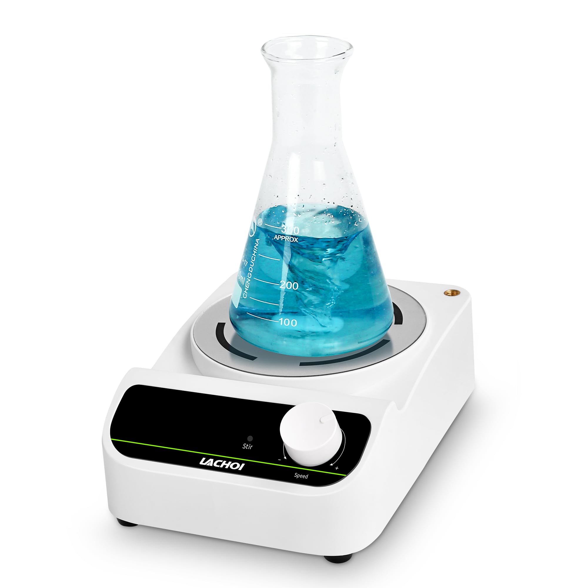 LACHOI マグネチックスターラー 磁気ミキサー 磁気攪拌機 300-1500RPM 撹拌容量5000ml(H・O) マグネットスターラー ラボ用 スターラー 研究用 スターラー 低粘度液体混合 攪拌子付き 日本語説明書付き マグネチックスターラー