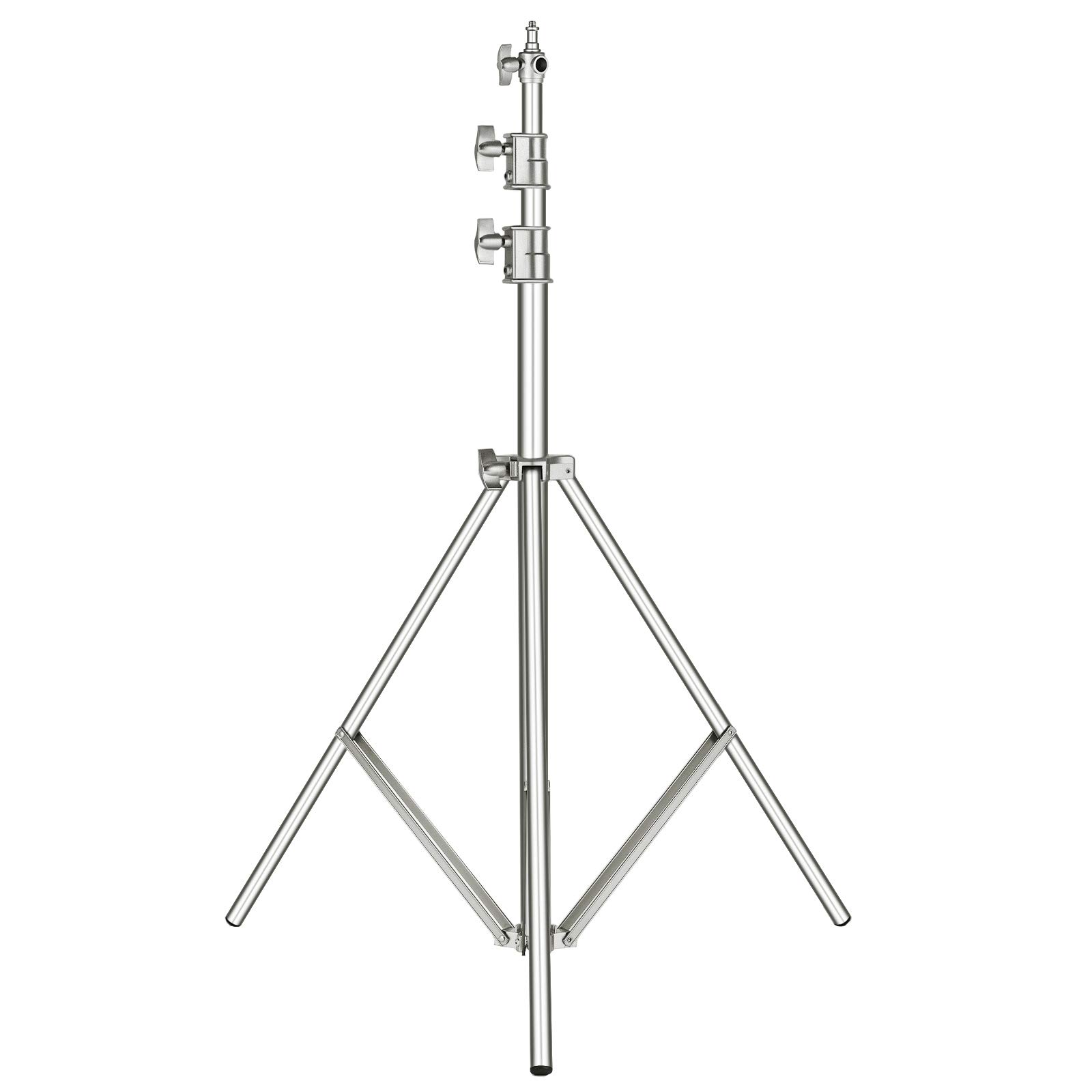 Neewer ステンレス鋼ヘビーデューティライトスタンド 118"/300CM 1/4"-3/8"ユニバーサルアダプタ付き フォトスタジオソフトボックス、ストロボフラッシュモノライト、その他の写真機材に対応(シルバー)|湖南オンライン