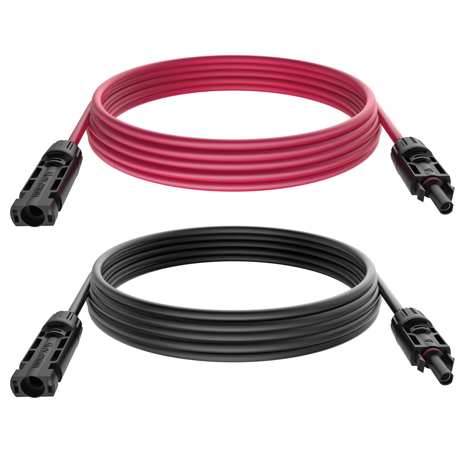 YCIND MC4 延長 ケーブル 1500V 10m ソーラー 延長 ケーブル ソーラーパネル接続用 コネクタ付きソーラー用ケーブル 4SQ 太陽光コネクター 2本/1セット（10m赤+10m黒）