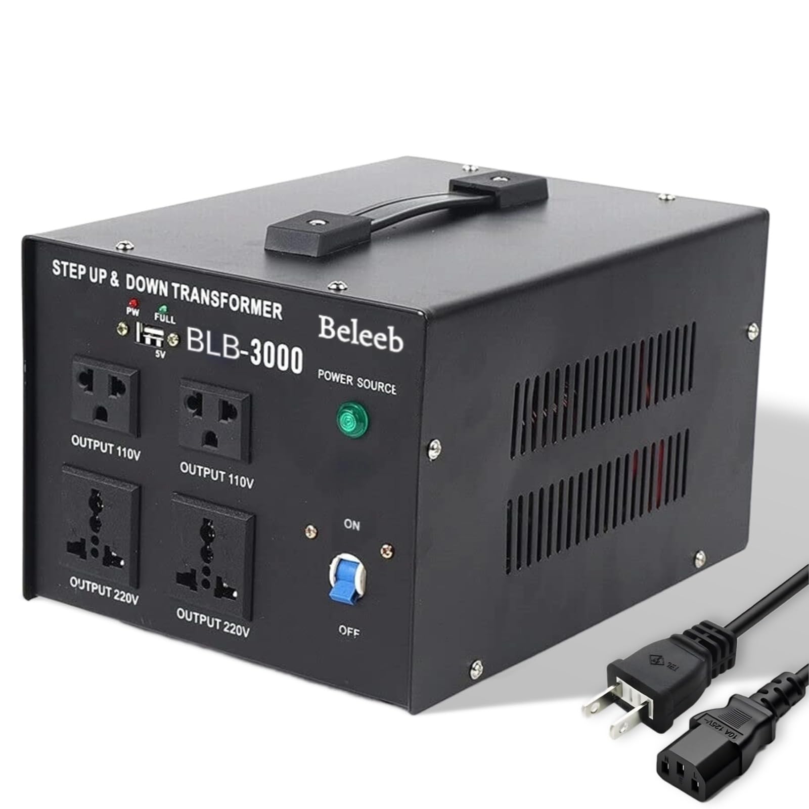 3000W 変圧器 ac 100v/110v to 220v-240v 230v/220v to 110v/100v オートステップアップ ステップダウン トランス step up step down transformer 昇圧トランス adaptor