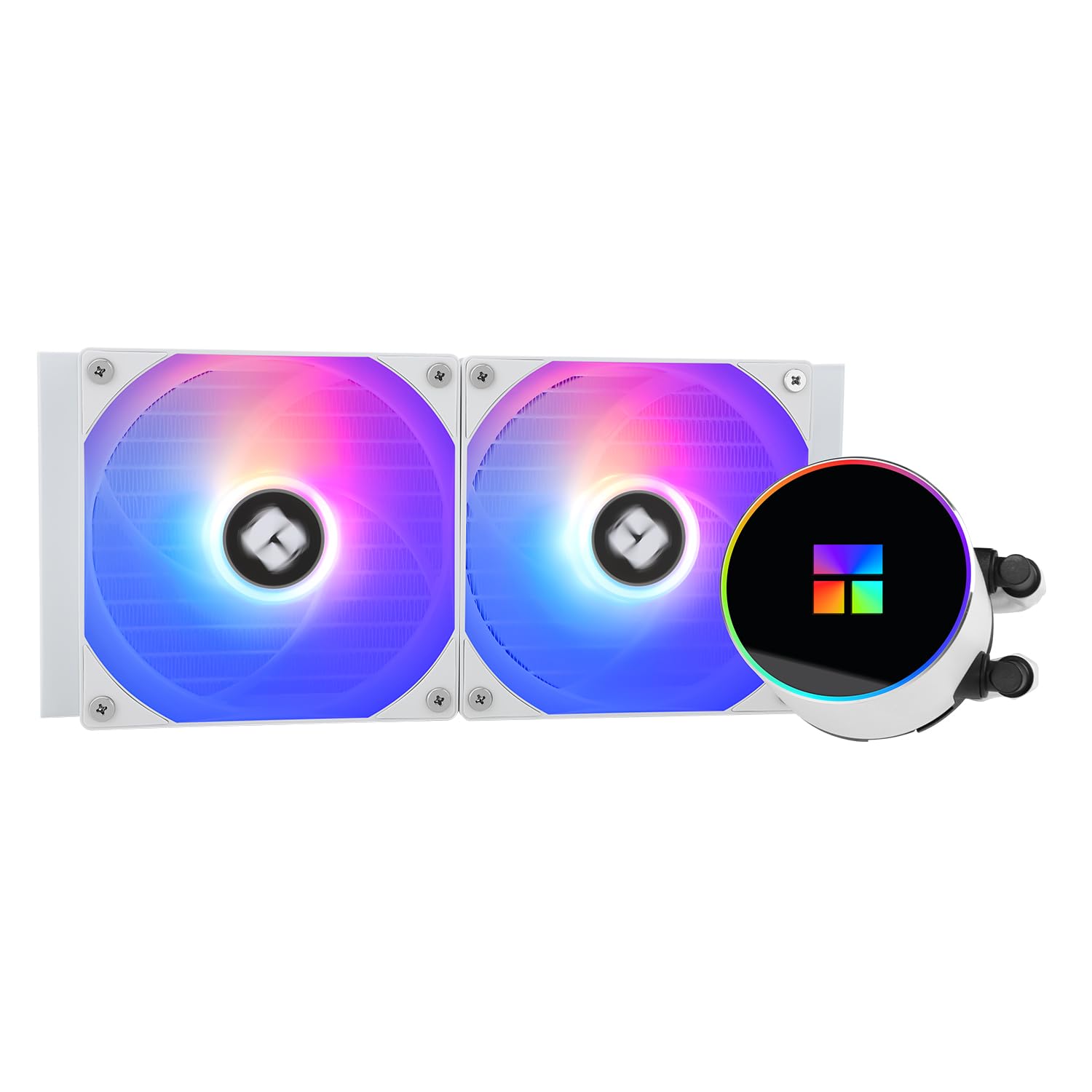 Thermalright Frozen Magic 240 White ARGB V2 CPU Aioクーラー、ダブル高性能PWMファン、1600RPM、Intel LGA1150/1151/1200/2011/1851/1700,AMD:AM4/AM5対