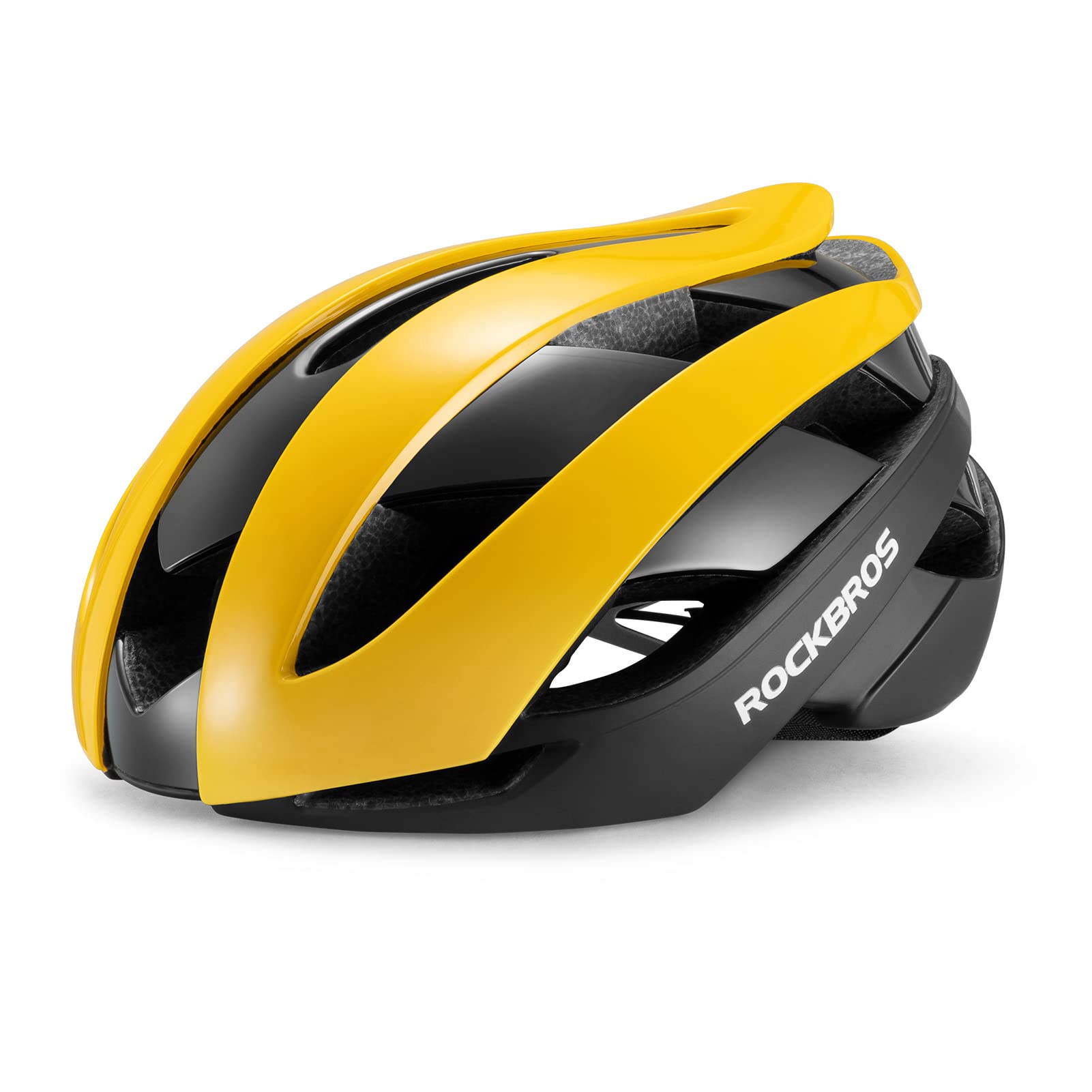 ROCKBROS 大人用 自転車ヘルメット 超軽量 高剛性 耐衝撃 流線型 CPSC/CE安全規格認定済み ロードバイク MTB 通勤 通学 街乗り サイクルヘルメット 18通気ホール メンズ レディース 男女兼用 サイズ調整可能 55-61CM M/L