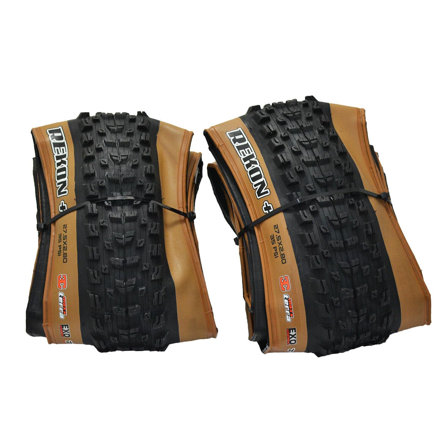 MAXXIS REKON Plus MTB Folding Tire TR EXO 3C MaxxTerra 27.5x2.80" Tire , Tanwall, 2 Tires, MX2810|湖南オンライン