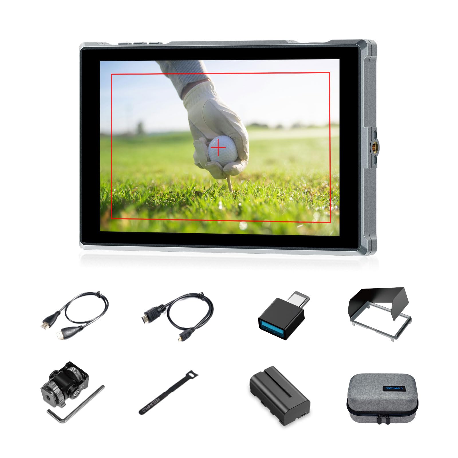 FEELWORLD FW759 PRO 7インチDSLRカメラフィールドモニター1280x800タッチスクリーン3D LUT4K30HzをサポートAV入力（F550バッテリーと収納袋付き）｜湖南オンライン
