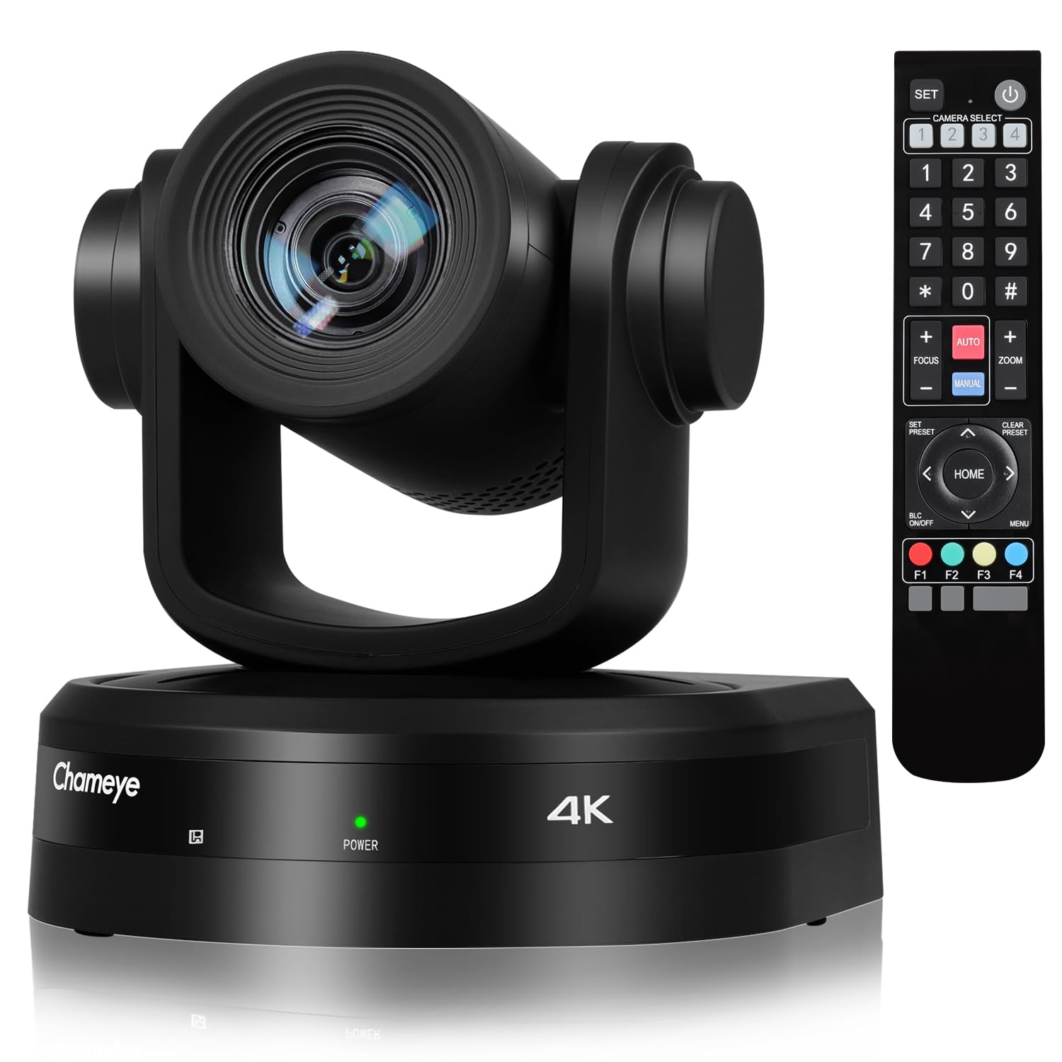 Chameye 4K Web会議カメラ PTZカメラ 20倍光学ズーム AI自動追尾 会議室 USB3.0/HDMI/LAN/PoE対応1/2.5インチHQ センサー 4KP30 851万画素 録画機能付き 広角 会議 ライブ配信 OBS Youtube ｜湖南オンライン