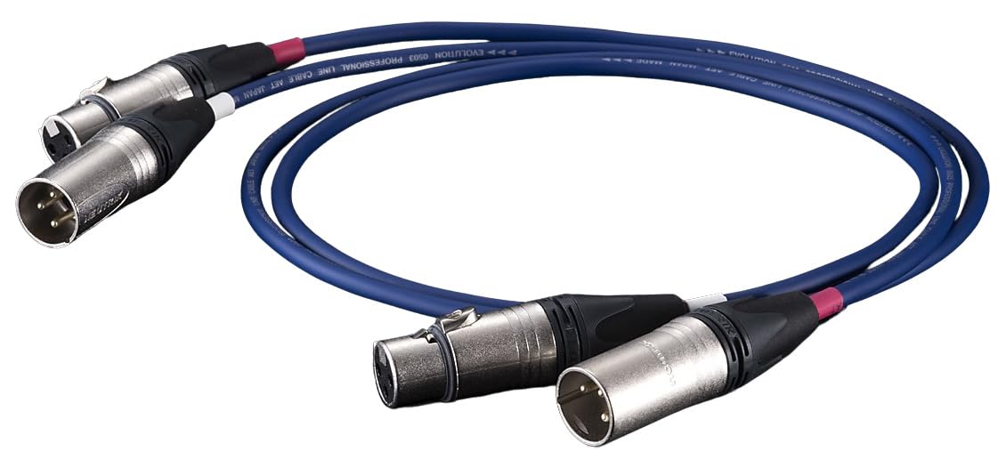 AET XLRケーブル ペア 1.0m EVO0503A-XLR1.0