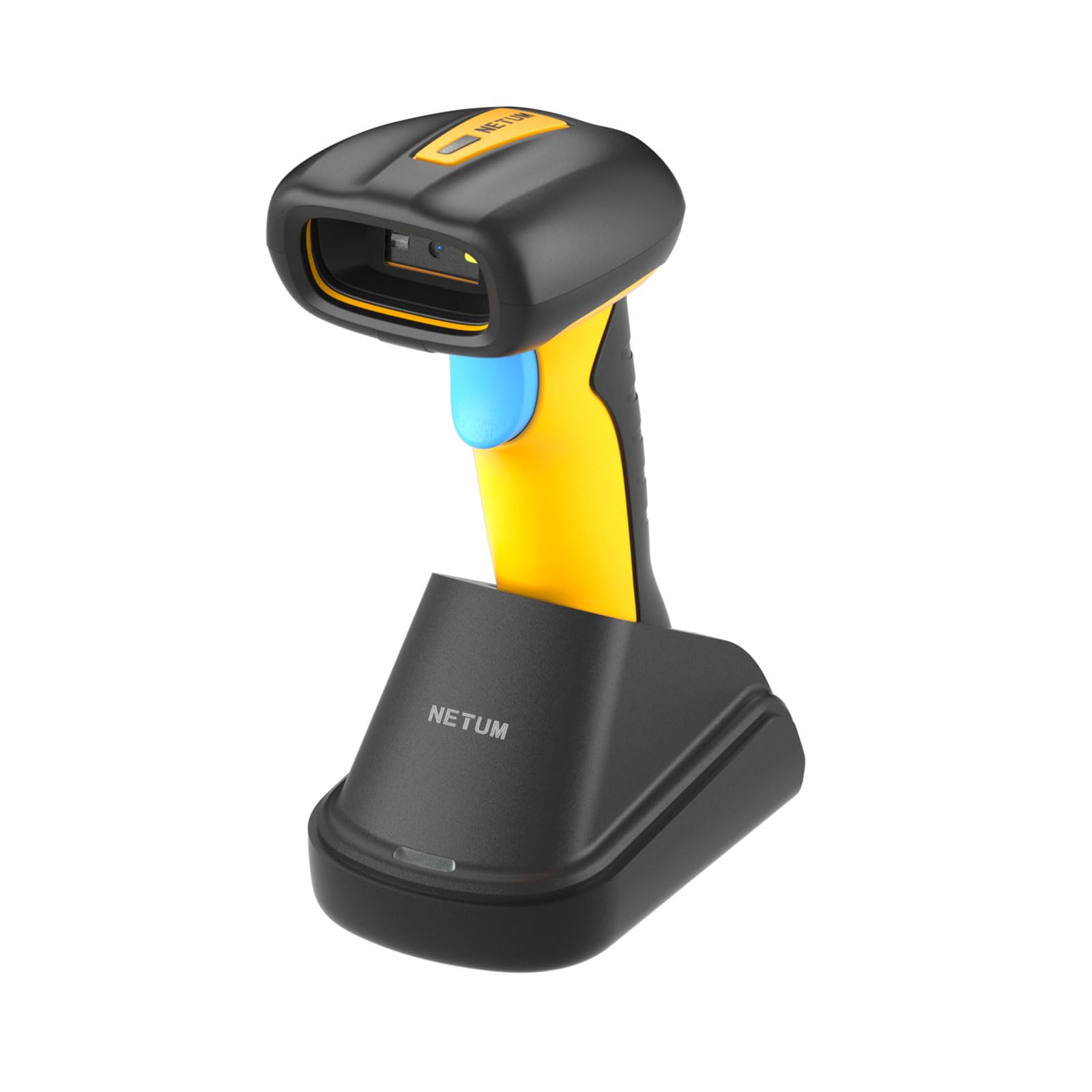 NETUM バーコードスキャナー アップグレードされた QR 産業用 Bluetooth バーコード スキャナー 充電ドック付き ワイヤレス 2D 1D バーコード リーダー 2600mAh ハンズフリー Windows Mac Android iOS（R