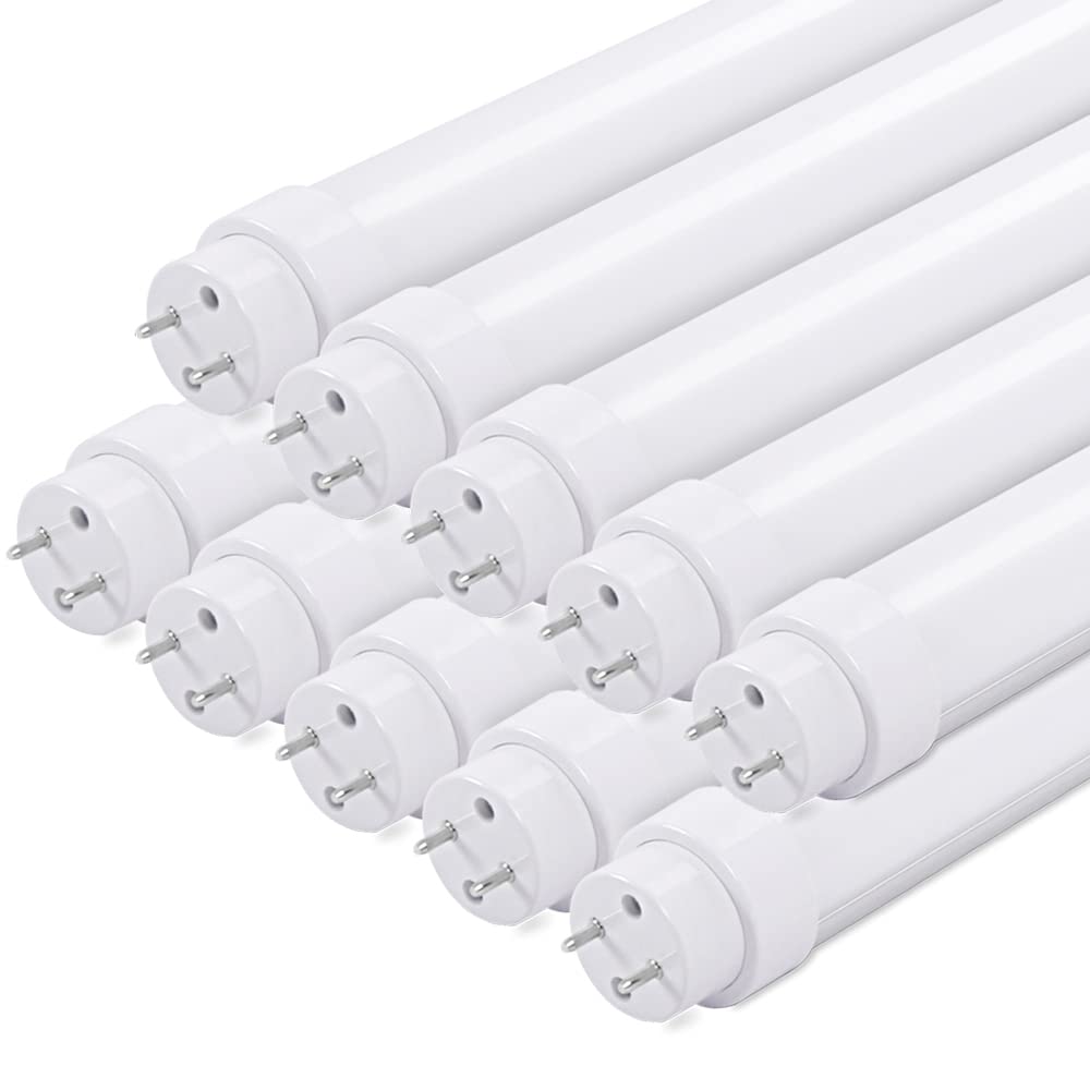 電気工事不要 20形 直管 LED 蛍光灯 昼白色5000K 超輝度1800lm 360度照射角度調整可 エコ9W 太陽光に近い自然光色 高演色性 FL FLR グロー型 ラピット型器具台座対応 点滅 明滅防止対策済 2年保証 58cm T8 G13 電圧