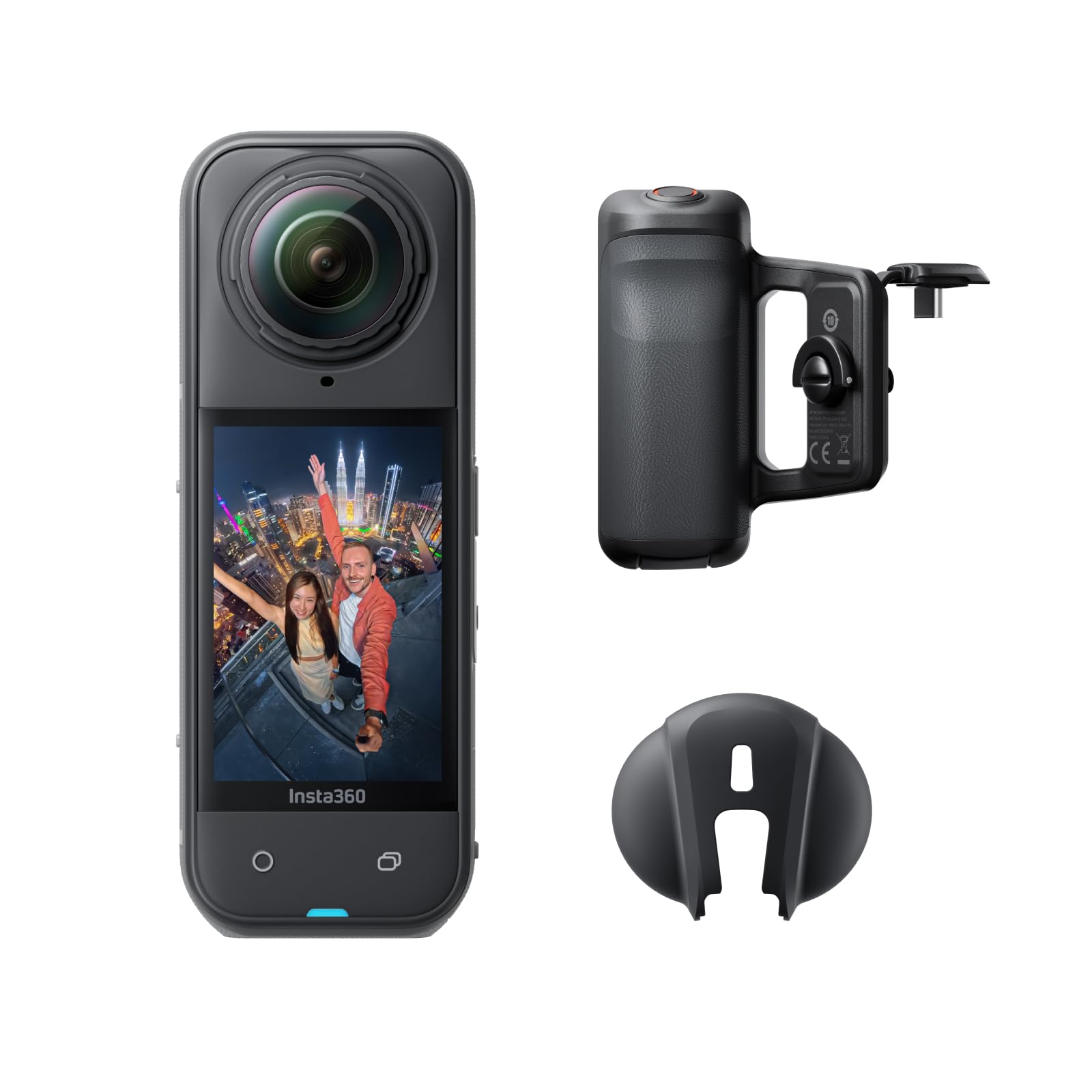 【高梨沙羅さん愛用】Insta360 X5 撮影グリップキット |8K対応・防水・360度全景アクションカメラ|夜景に強く&ldquo;見えない自撮り棒&rdquo;対応・手ブレ補正・交換レンズ＆長時間バッテリー搭載！｜湖南オンライン