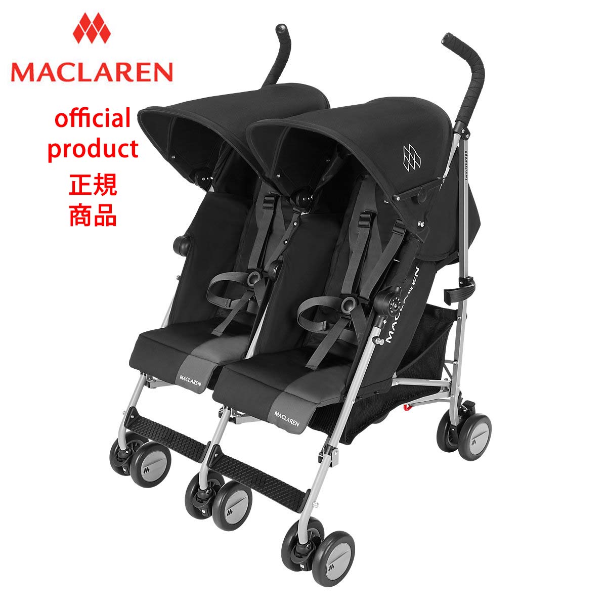【楽天市場】【生涯保証】50kgまで【正規販売店】マクラーレン ツイントライアンフ Maclaren Twin Triumph _ ブラック