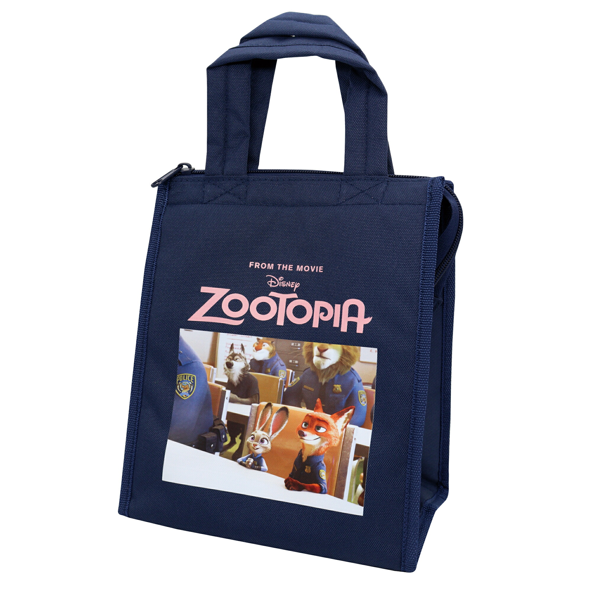 DISNEY ズートピア ランチシリーズ ZOOTOPIA MOVIE ランチバッグ スクエア(M) おしゃれ かわいい ランチバッグ お弁当袋 幼稚園 ファスナー 保冷 ランチポーチ 保冷ランチバッグ 高校生 男の子 女の子 キャラクター お弁当バッグ メンズ レディース画像