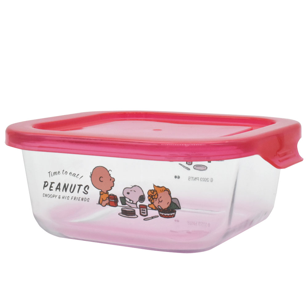 Snapware pyrex PEANUTS保存容器 2個セット　＋水筒 Pyrex Peanuts Snoopy Glass Storage Heat Resistant Containers