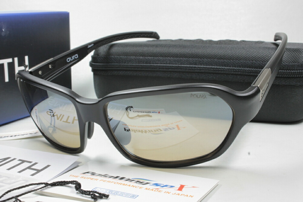 SMITH スミス 偏光黒眼鏡 ACTION POLAR SERIES Aura 雰囲気 207700404 Matte Black X-Brown 32 Silver Mirror ウェア・アクセサリー-スポーツ・アウトドア-偏光サングラス