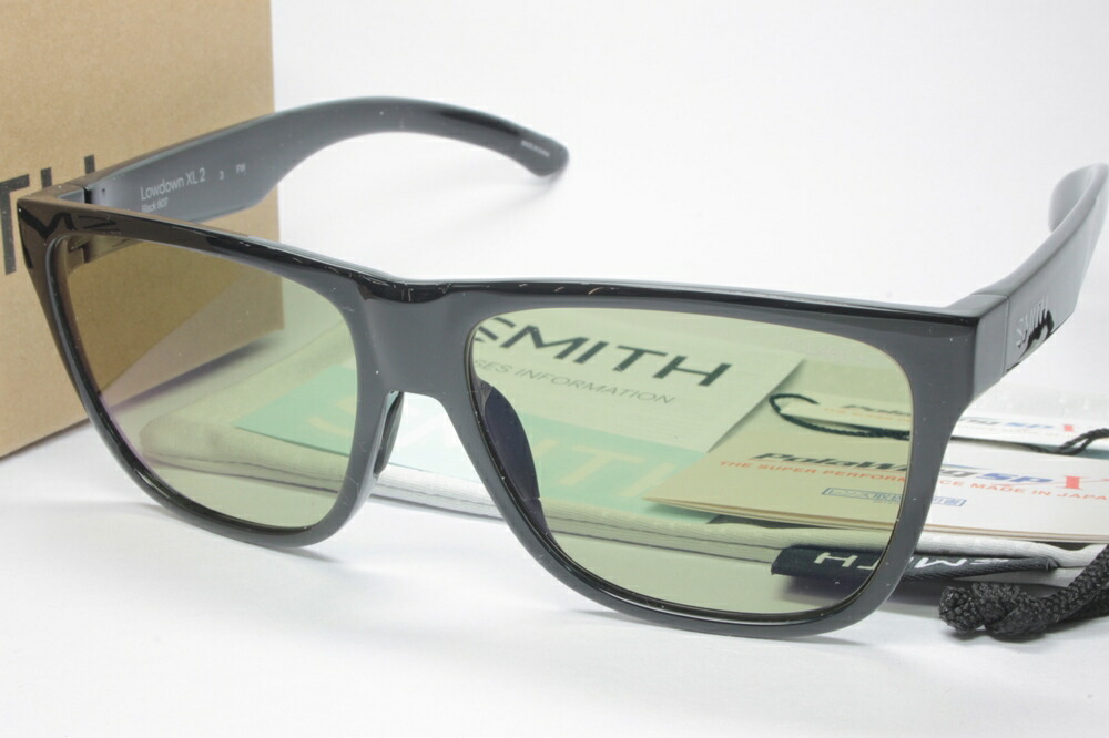 SMITH スミス 偏光サングラス POLAR ACTION 37 XL Lowdown X-Light Black Green SERIES Had  Milti-