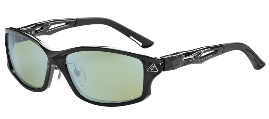 Zeque ゼクー ZEAL OPTICS ジール オプティクス 偏光 黒眼鏡 STELTH ステルス F 1924 EG/BLイーズグリーン/青色銀鏡 スポーツ・アウトドア-フィッシング