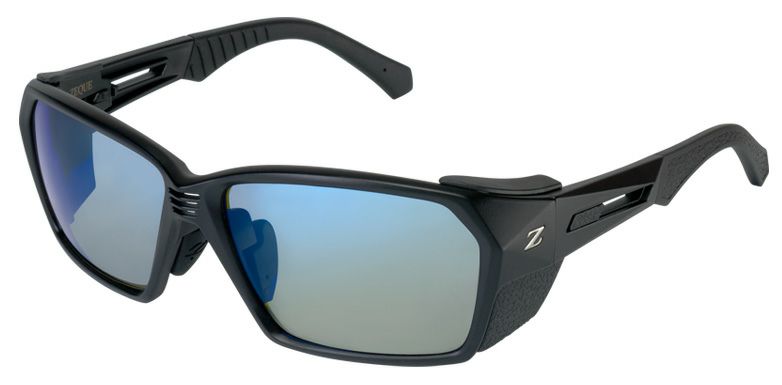 Zeque ゼクー ZEAL OPTICS ジール オプティクス 偏光 黒眼鏡 LOOF 大屋根 F-2040 MATTE BLACK TRUEVIEW SPORTS/BLUE MIRROR