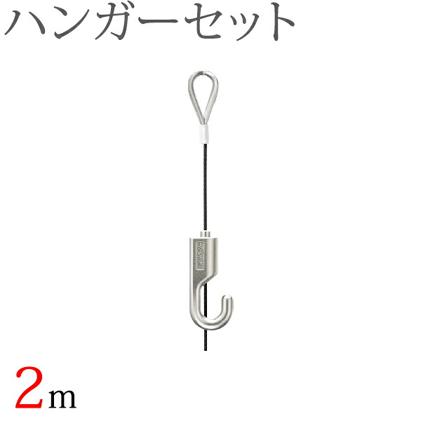 タチカワ ピクチャーレール用 ハンガーセット（2.0m） （ブラック） 1セット 【タチカワ ピクチャーレール追加部品】