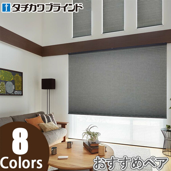プリーツスクリーン タチカワ ペルレ おすすめペア ワンチェーン操作 エーレ PS2348～PS2355 幅161cm～200cm×丈181cm～220cm