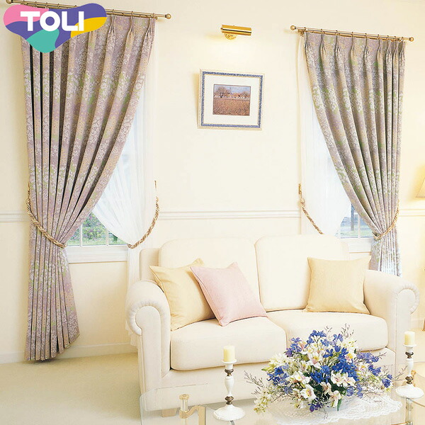 東リ 購入注文引き幕 fuful フフル TKF11605 遮光 引き幕 ホンブルグ帽筋目処理（SL） 1.5倍ヒダ インテリア・寝具・収納-カーテン・ブラインド