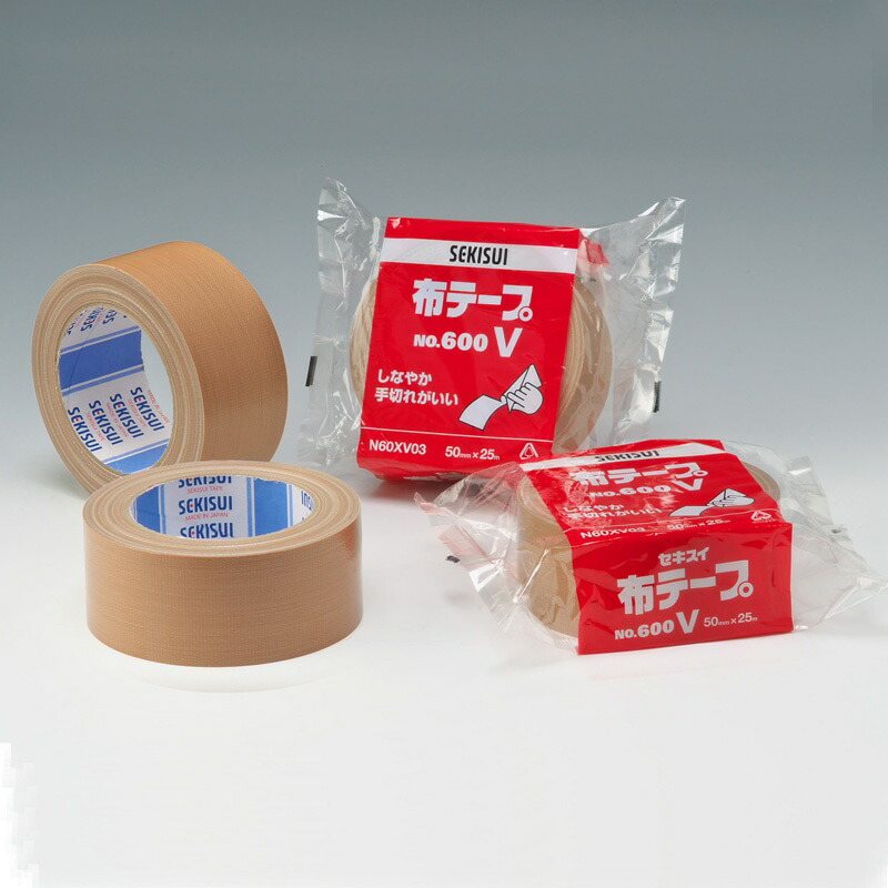 楽天市場】積水化学工業 布テープ No.600V 50mm×25m［30巻入］ : Tanix-PRO