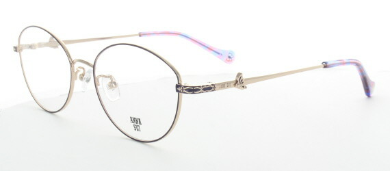 取り寄せ品 ブランドフレーム アナスイ ANNASUI 60-9036-1-51 パープル×ライトゴールド|こん太村
