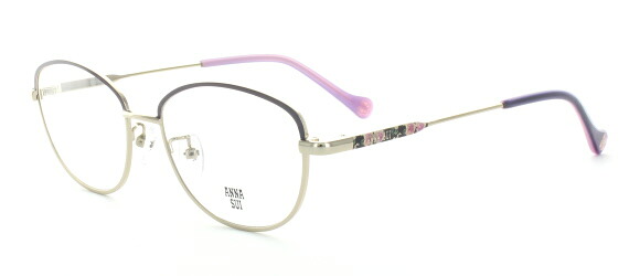 取り寄せ品 ブランドフレーム アナスイ ANNASUI 60-9032-1-51 パープル×ライトゴールド|こん太村