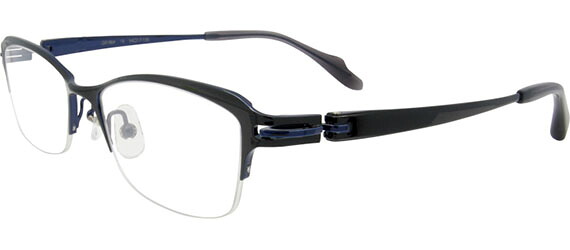 取り寄せ品 ブランド名ひな形 アミパリグロック GROK GR1964-19-54 黒いこと×青色 眼鏡-眼鏡・サングラス