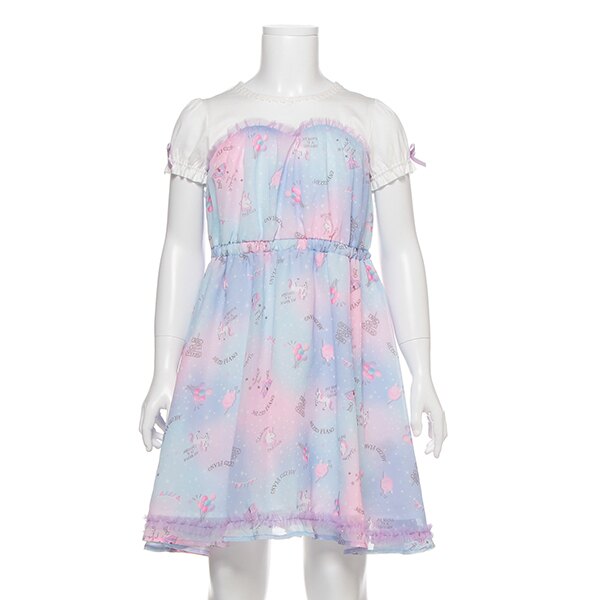 楽天市場】メゾピアノ mezzopiano 楽器×クマ柄ドッキングティアード