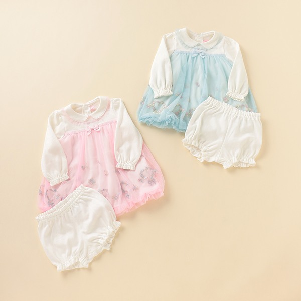 史上最も激安 楽天市場 メゾピアノ Mezzopiano チュールフラワー刺しゅうワンピース ブルマセット セットアップ ライトピンク サックス 80 長袖 秋冬 こにゃんこｂｒａｎｄ ｋｉｄ ｓ 保存版 Www Lexusoman Com