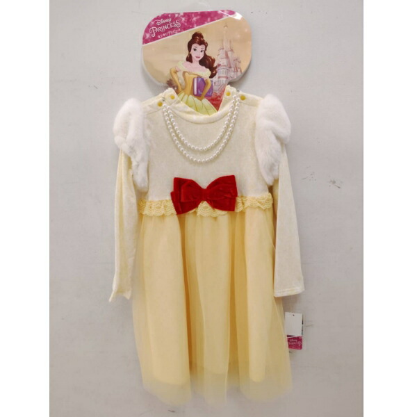 Disney プリンセス キャラクター Disney 美女と野獣 ベル なりきりドレス コスプレ 発表会 130cm キッズ