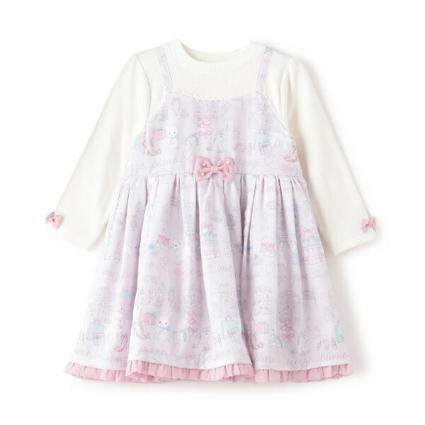 楽天市場】メゾピアノ mezzopiano 楽器×クマ柄ドッキングティアード