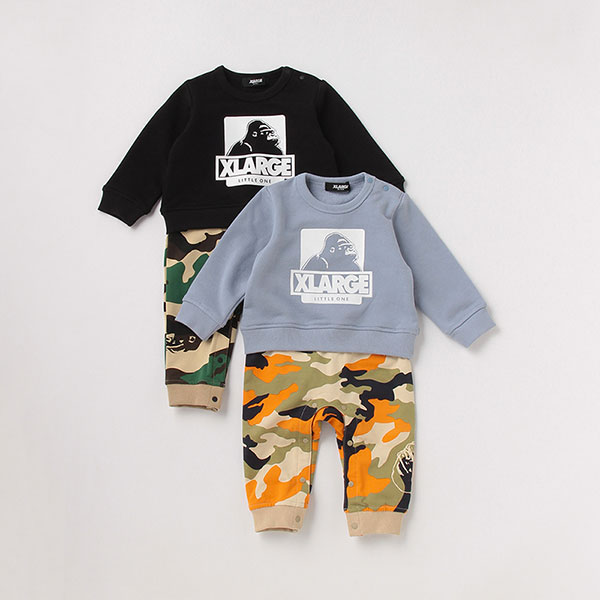 楽天市場 エクストララージキッズ Xlarge Kids Ogゴリラプリント迷彩柄コーデ風ロンパース 長袖 新生児 ベビー つなぎ こにゃんこｂｒａｎｄ ｋｉｄ ｓ