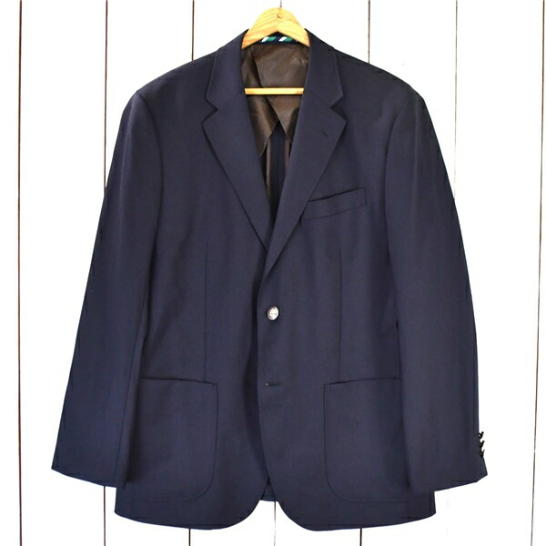 Kent IN TRADITION 銀ボタン 2つボタン シングル 紺ブレザー ジャケット 98AB6 / L ダークネイビー 袖口3つ釦 KNJK901-2 / 6TC112 【送料無料】【中古】【メンズビジネス】202603