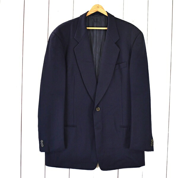 伊製 ジョルジオアルマーニ ARMANI 2つボタン シングル ジャケット 54 / XXL ダークネイビー 袖口3つ釦 大きいサイズ 02-722800 / 6TD028 【送料無料】【中古】【メンズビジネス】202604｜CODE STYLE