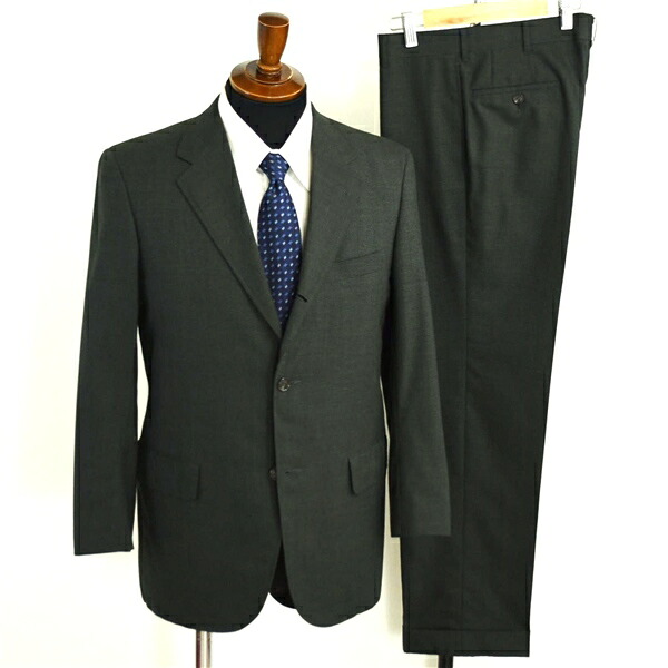 Kent VAN JACKET INC 段返り 3つ名取り草 シングル背広 S A3 暗然たるカーキ チドリ透かし彫り 否タック KAW-54018 夏物 春夏 6XE164 【貨物輸送無料】【中古】【メンズ商行為】202605