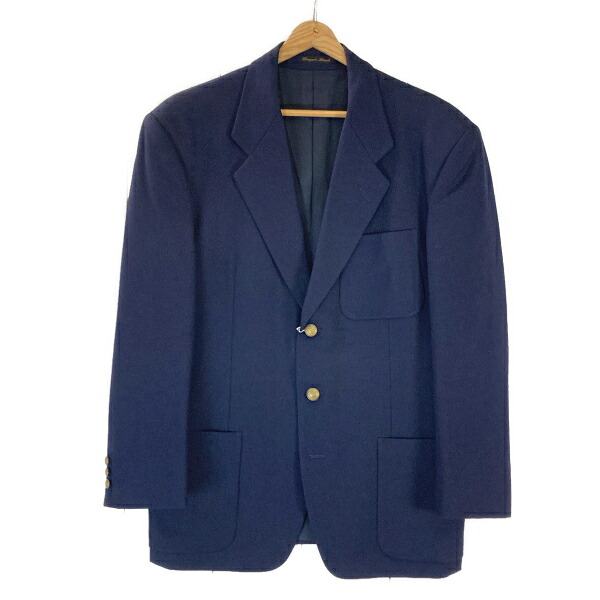 Draper\'s Bench 真鍮ボタン 3つボタンシングル ジャケット 48-M / L ダークネイビー 春秋冬対応 袖口3つ釦開き見せ DJ28-258J 6TG013 【送料無料】【中古】【メンズビジネス】202607|CODE STYLE