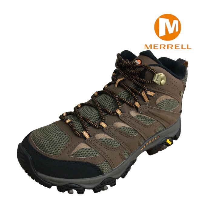 送料無料【MERRELL メレル】 500253w  MOAB3  SYN MID GTX WIDE  GORE-TEX    メンズ  トレッキング  アウトドア  登山靴  ハイキング  フィッシング    防水  通気  軽量  野外  山