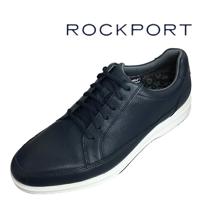 【ROCKPORT ロックポート RPI-CJ1665W】 TOTAL MOTION LINKS LACE TO TOE トータルモーション リンクス レース トゥ トゥ ウォータープルーフ ネイビー 本革 メンズ 靴 ゴルフ スパイクレス シューズ 防水 防風 街歩き