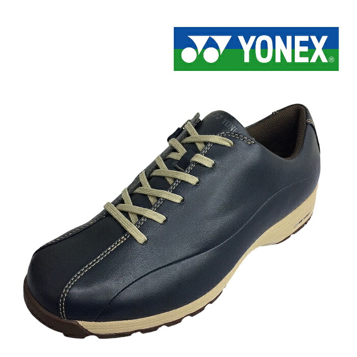 【送料無料】YONEX ヨネックス SHW M21N NAVY BLUE ネイビーブルー 3.5Ｅ パワークッション メンズ ウォーキング 靴 スニーカー 抗菌防臭 撥水ストレッチ ロック機能付ファスナー 旅行 街歩き