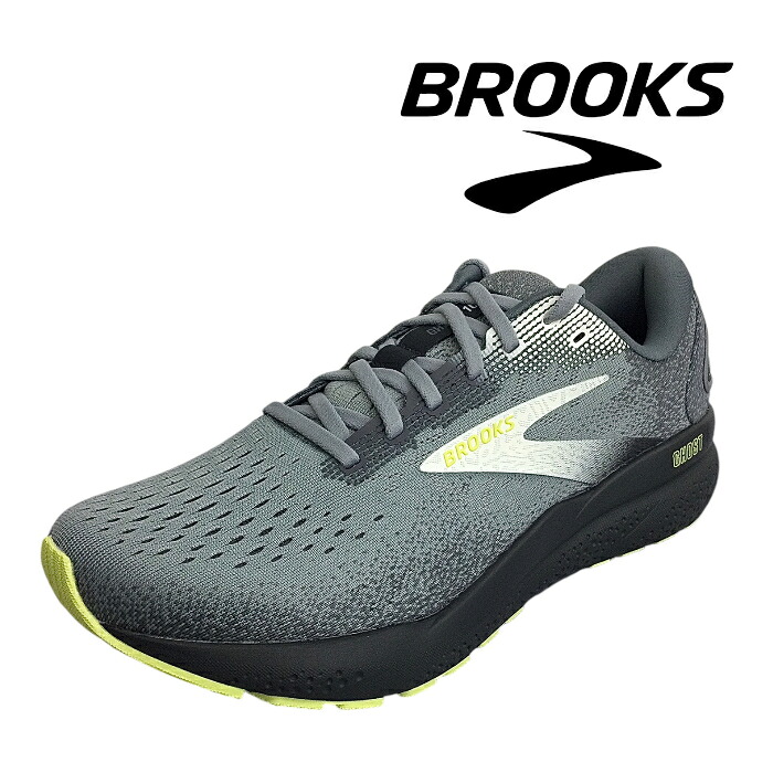 超人気商品!!【BROOKS ブルックス Ghost16 ゴースト16 BRM4184 GRY Primer/Grey/Lime】WIDE 2E メンズ スポーツ ランニング ジョギング 通学 シューズ 靴 スニーカー